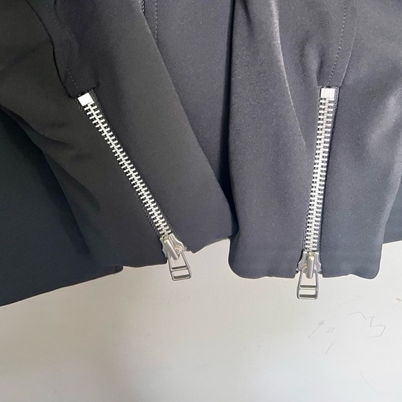 NWOT Veronica Beard Scuba Hadley Jacket Coat Black Size 10/ Large Moto - Picture 9 of 12